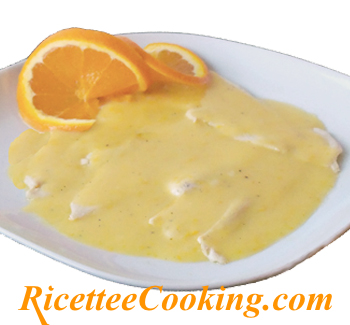 Petti di pollo alla crema d'arancia